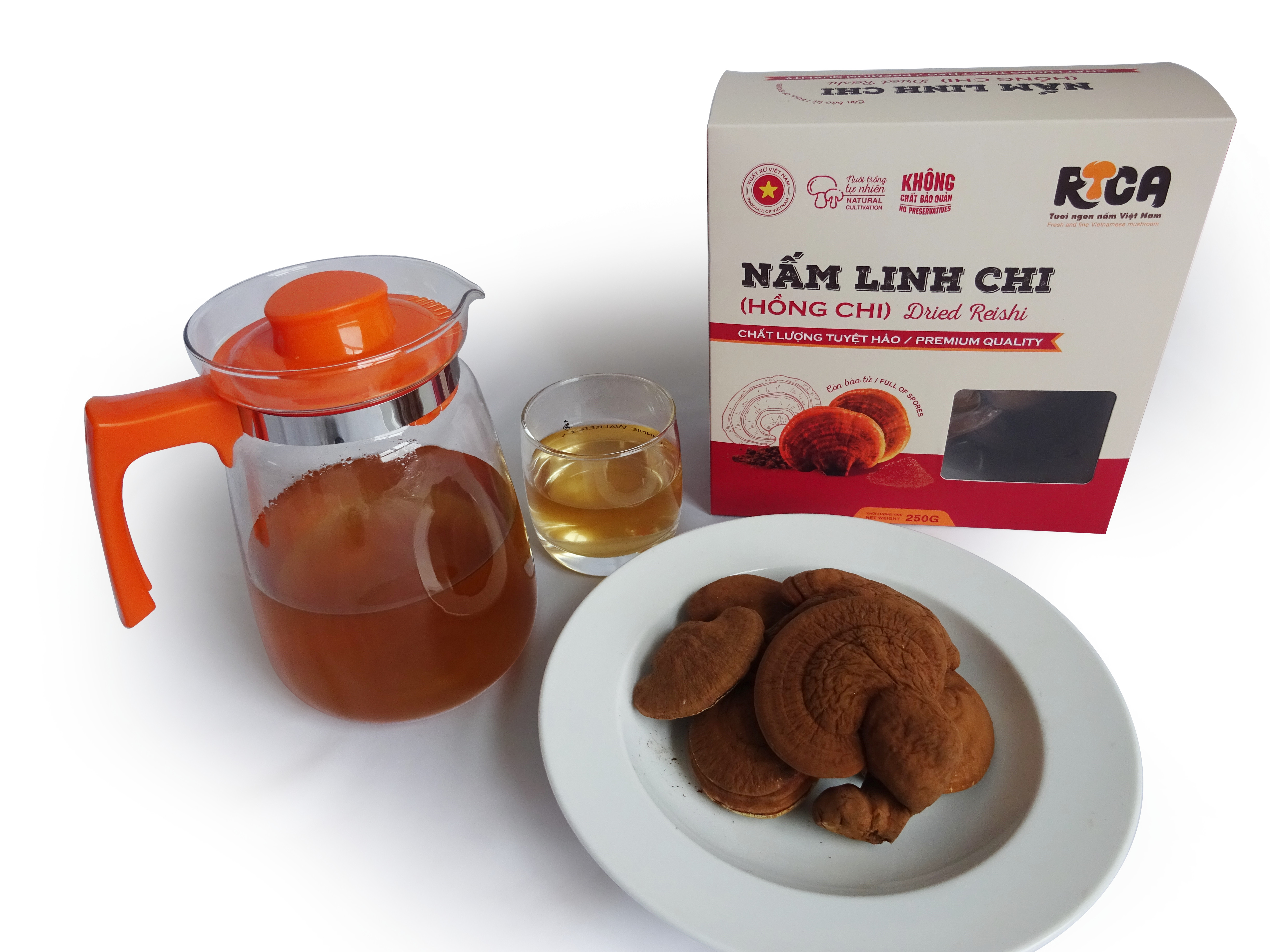 NẤM LINH CHI  RICA - Combo 3 Hộp 250g