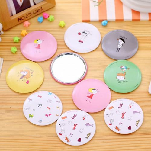 Bán Set 10 gương mini bỏ túi nhiều hình dễ thương Siêu rẻ