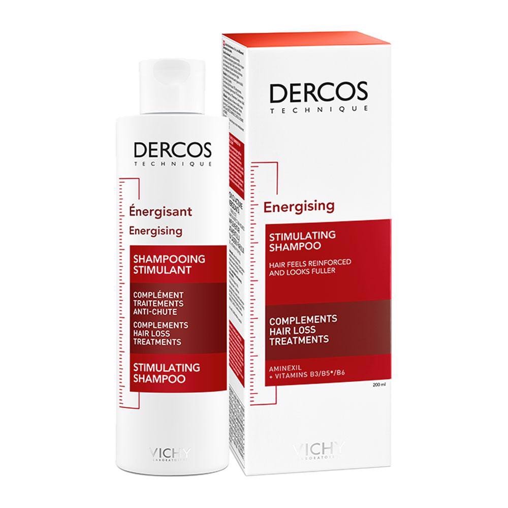 Dầu gội giúp ngăn ngừa và giảm rụng tóc, giúp tóc trông dày mượt hơn Dercos Technique Energising Stimulating Shampoo 200ml