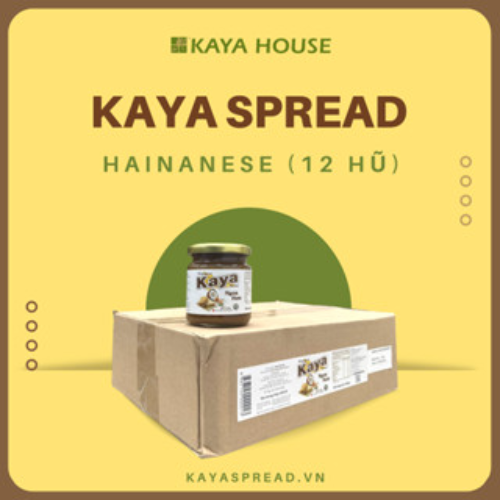 Thùng 12 hũ Mứt Kaya Singapore Hainanese 225G - Kaya Spread - Ăn kèm với Sandwich, làm nguyên liệu nấu ăn