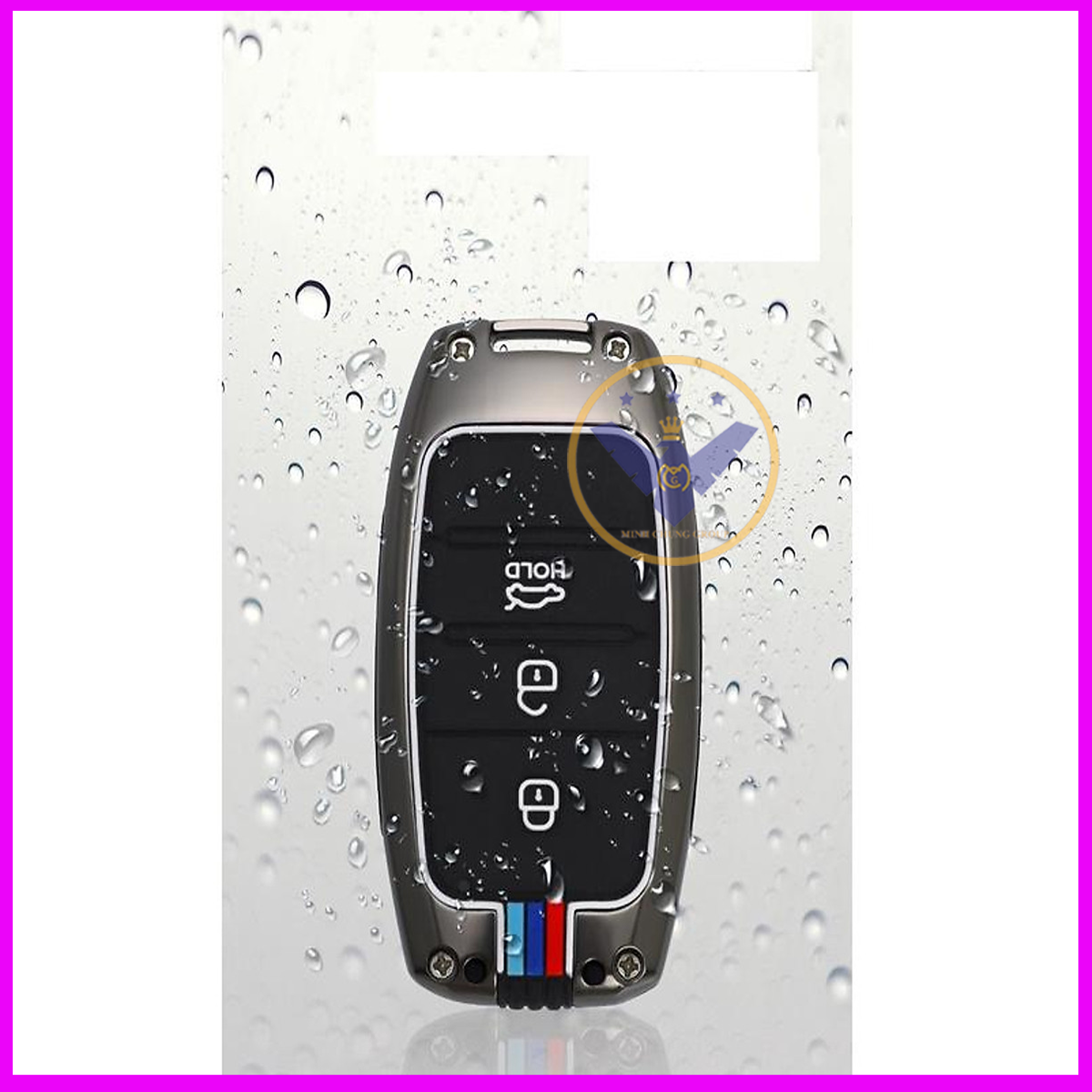 Ốp chìa khóa xe KIA K3, CERATO 2016-2017-2018, kiểu dáng thể thao , chất liệu hợp kim cao cấp - chìa thông minh
