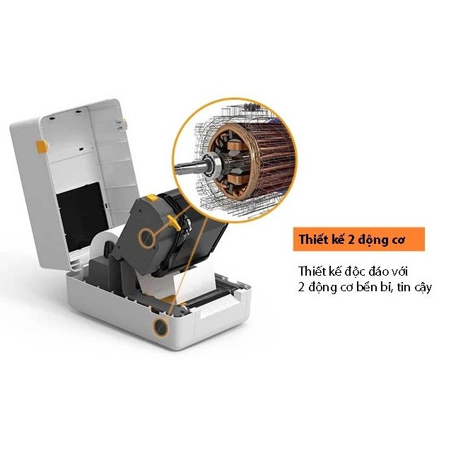 Máy Nhãn AIMO CT200 - In Đơn Sàn TMDT, in nhãn kho hàng, nhãn bán lẻ, nhãn siêu thị, nhãn mã vạch ... (Hàng chính hãng Aimo)