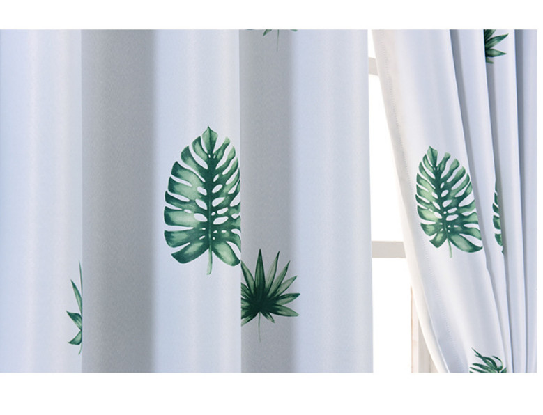 RÈM CỬA CHIẾC LÁ XANH SIZE 3M NGANG X 2M CAO