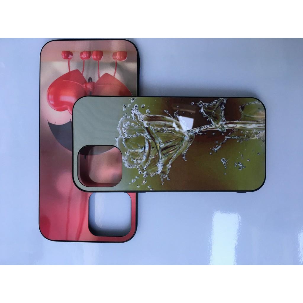 Ốp điện thoại mặt kính cường lực dành cho iphone 12 / 12 pro / 12pro max