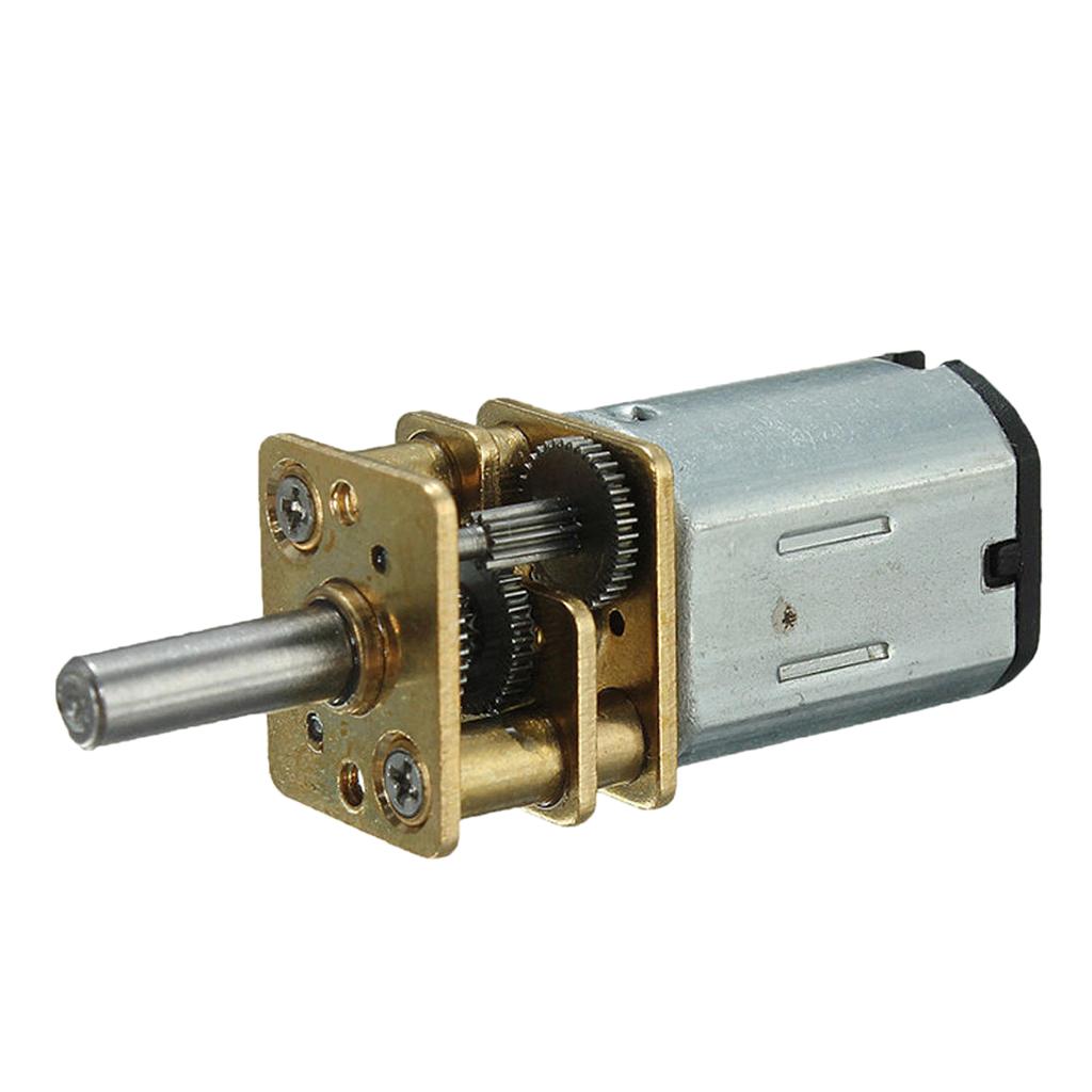 DC 6V 200 VÒNG/PHÚT Micro Giảm Tốc Độ Bánh Xe Máy bằng Kim Loại Hộp Số Bánh Xe Trục