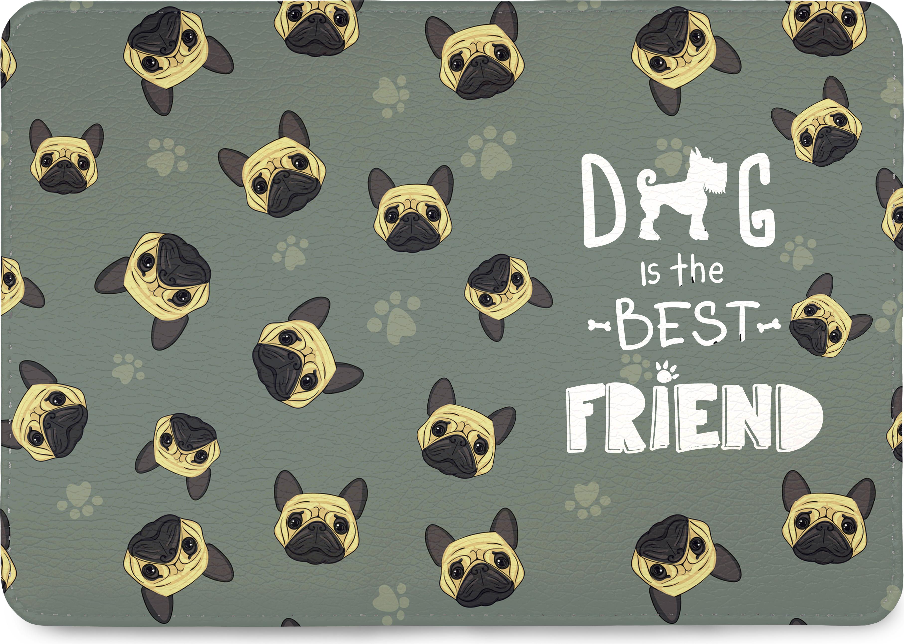 Bao Da Hộ Chiếu CHÓ PUG Cute - Ví Đựng Passport Du Lịch Thời Trang - Cá Tính - PPT043