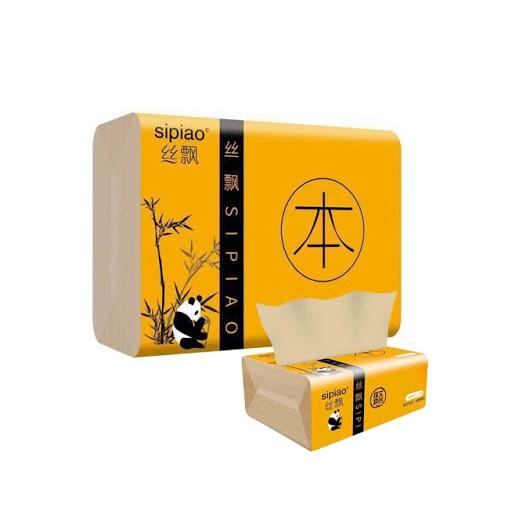 Giấy Ăn Than Tre Gấu Trúc Hoạt Tính Siêu Dai SIPIAO Cao Cấp
