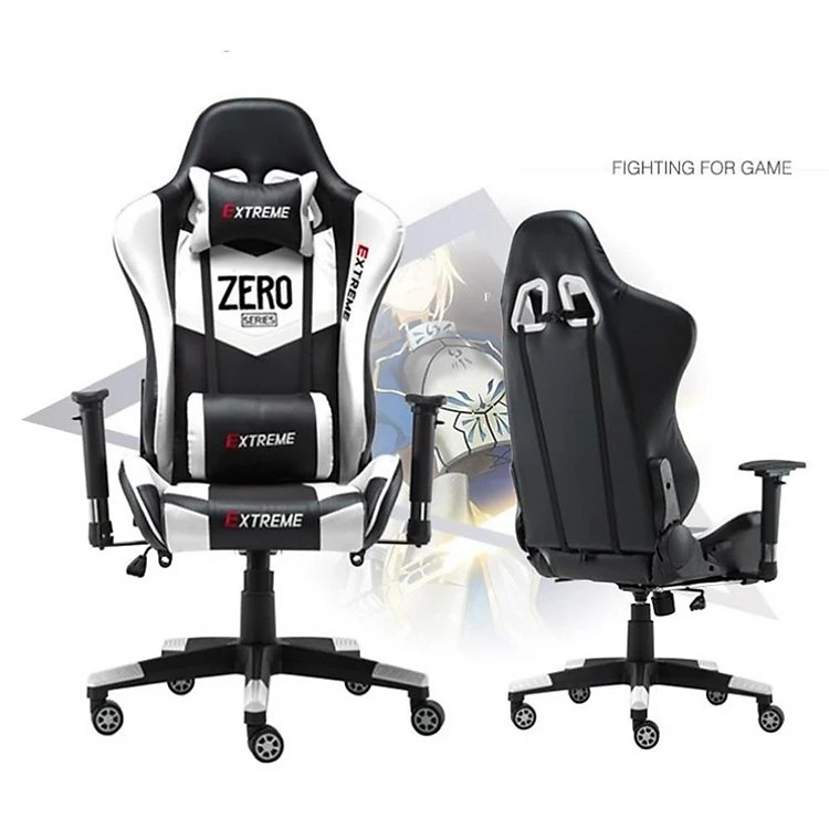 Ghế gaming dành cho streamer Zero V2 - TIDO TI-GGMV2 - Phong cách game thủ chuyên nghiệp - 3 màu ghế đen, đỏ, trắng - Hàng TIDO