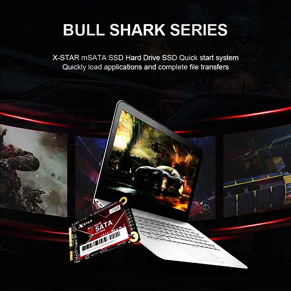 Ổ cứng thể rắn cho Máy tính PC Máy tính để bàn Máy tính xách tay X-star Bull Shark mSATA SSD 1.8 inch