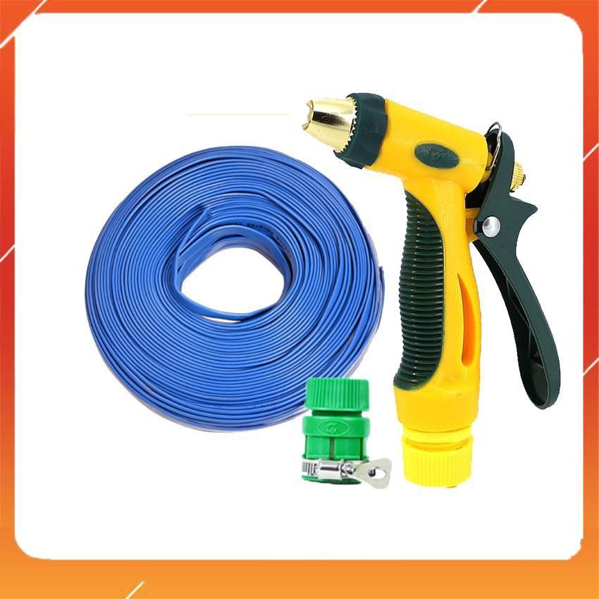 Bộ dây vòi xịt nước rửa xe,tưới cây tăng áp 3 lần 15M 206317