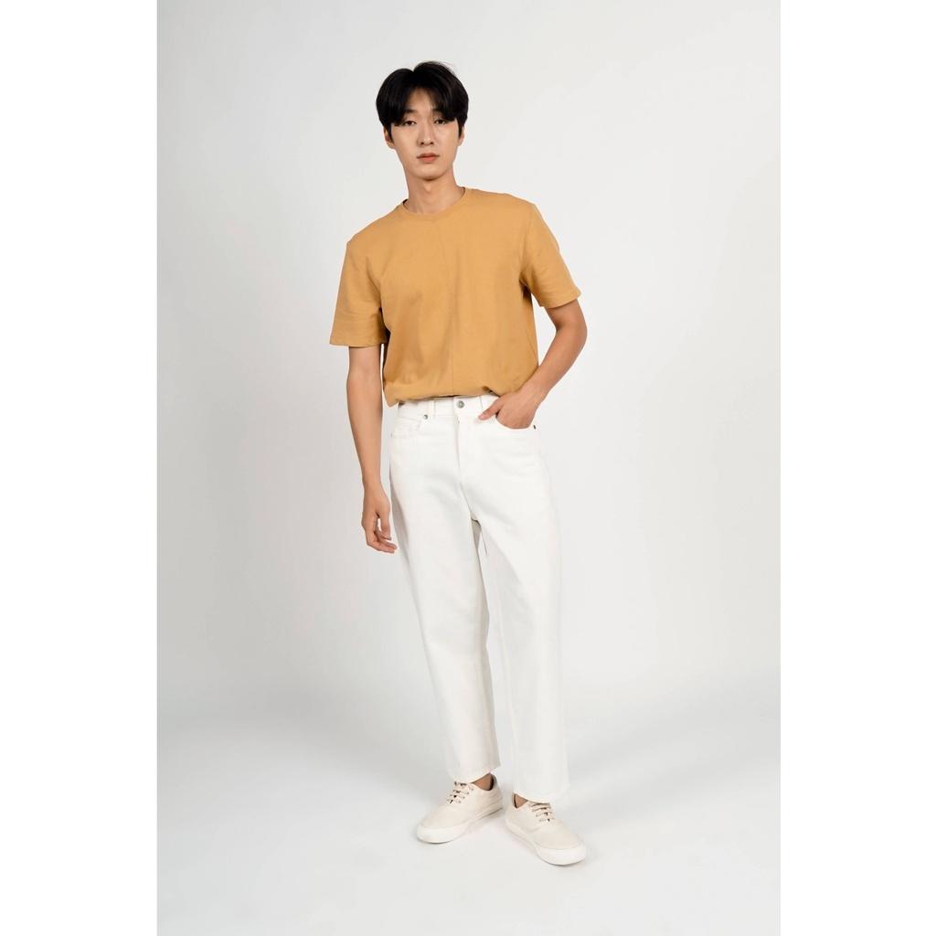 QUẦN JEAN TRƠN COTTON (2 màu TRẮNG / ĐEN) FORM STRAIGHT - 10S21DPA029 | LASTORE MENSWEAR