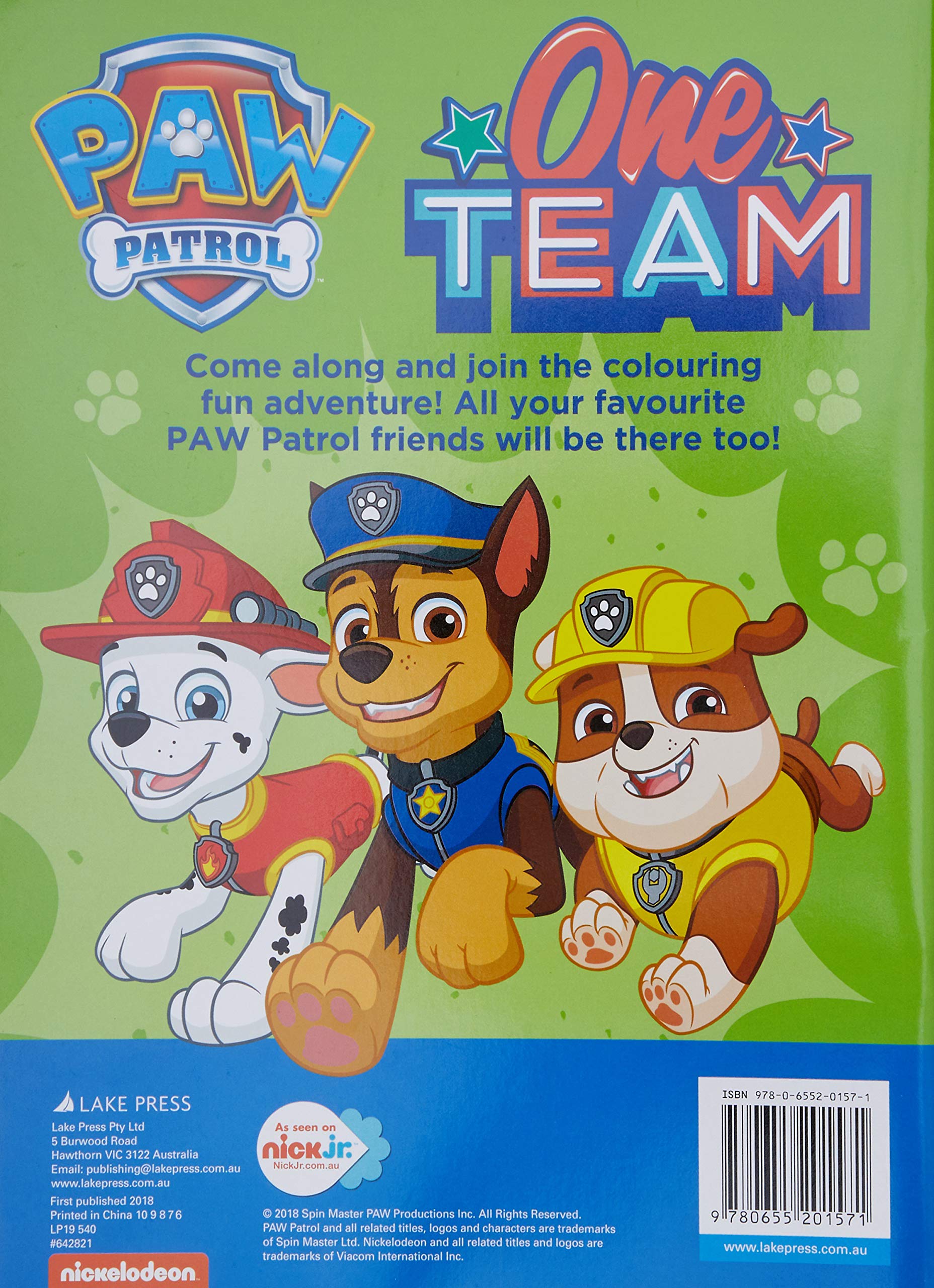 Paw Patrol Blue Colouring