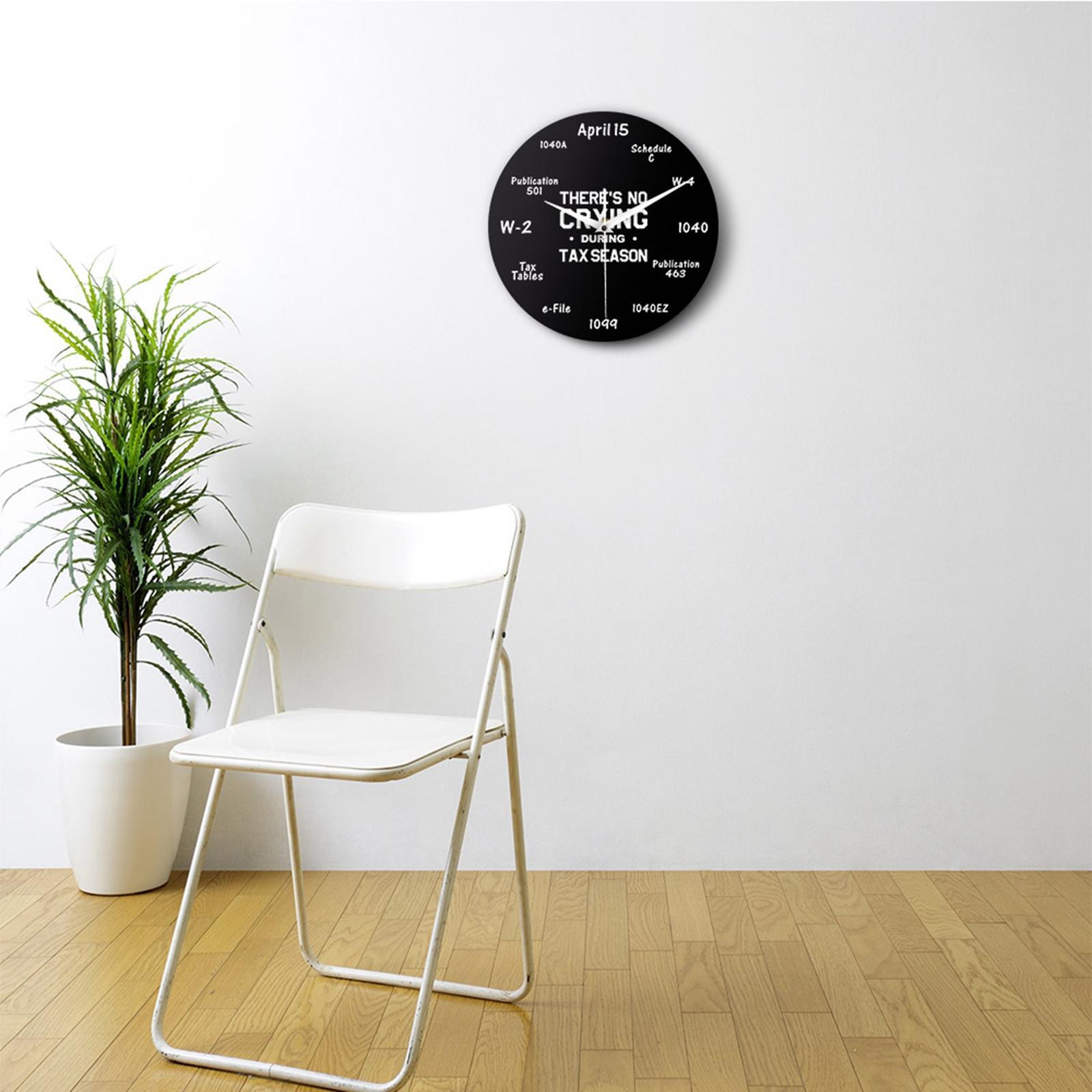 Elements Math Wall Clock - Wall Clock Silent Non Ticking Wall Art for Home Living Room School Office Classroom