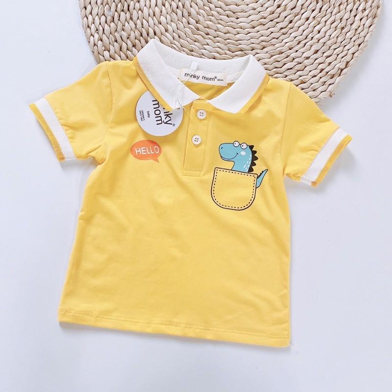 Sale !!! Áo Phông Cổ Trụ In Túi Họa Tiết Động Vật Dễ Thương Cho Bé