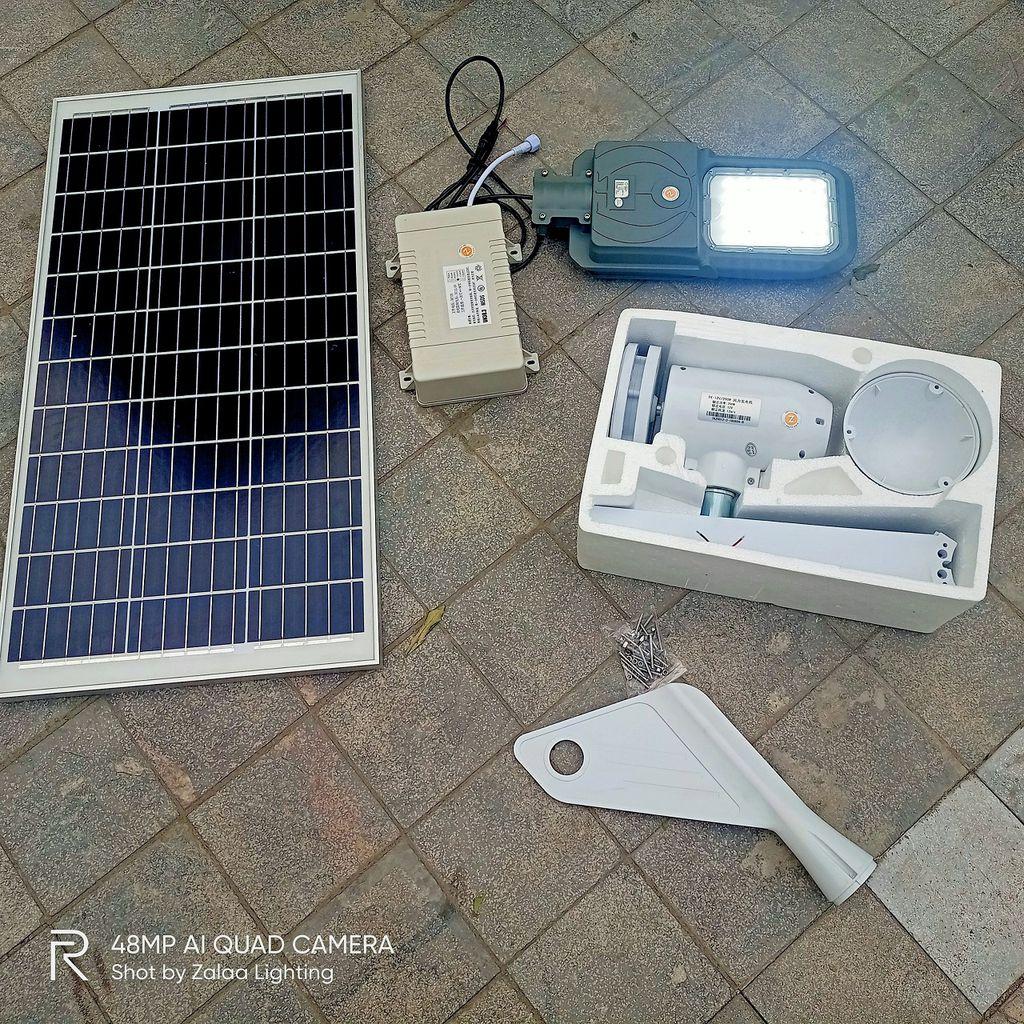 Bộ Đèn Đường Dự Án sử dụng song song điện mặt trời và điện gió công suất 70w mã sản phẩm ZSL70SW