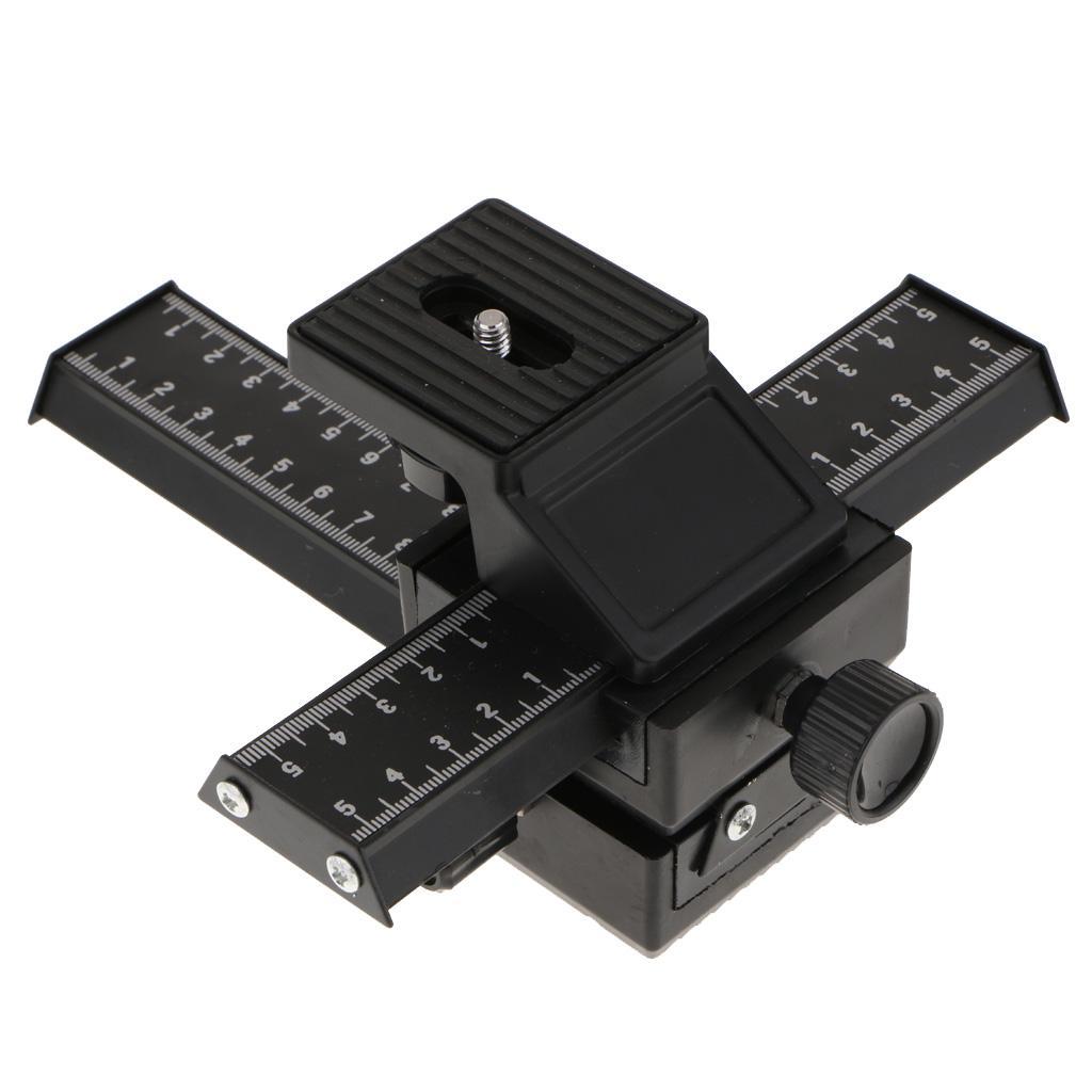 Standard 1/4 Screw 4-way   Focusing Focus Rail Slider for DSLR