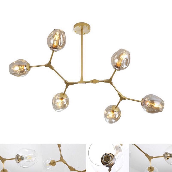 Đèn chùm trang trí nội thất hiện đại - kèm bóng led chuyên dụng