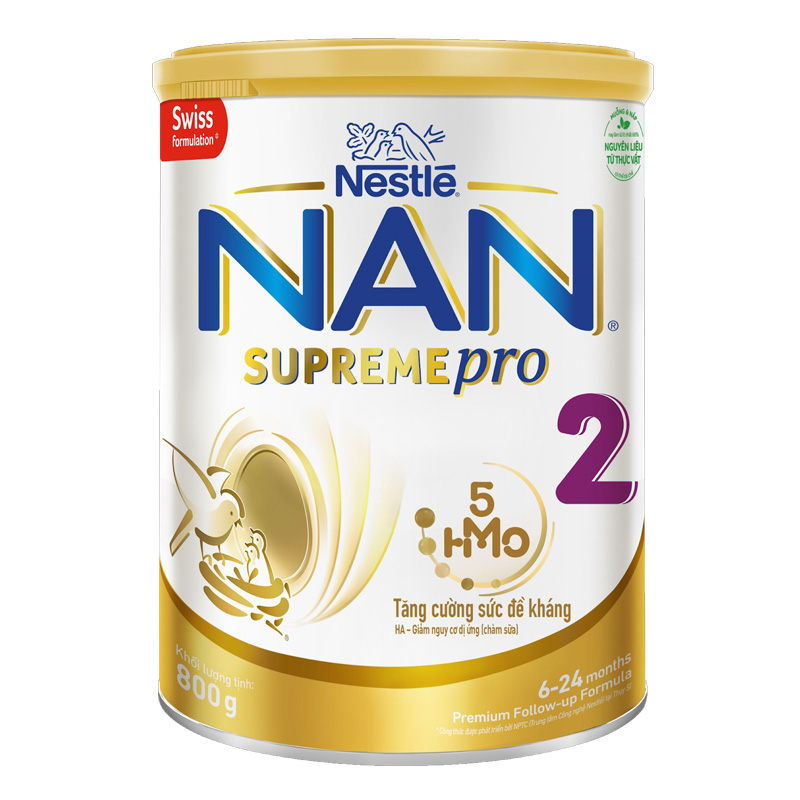 Sữa bột NAN Supremepro số 2 - 800g (6 - 24 tháng)