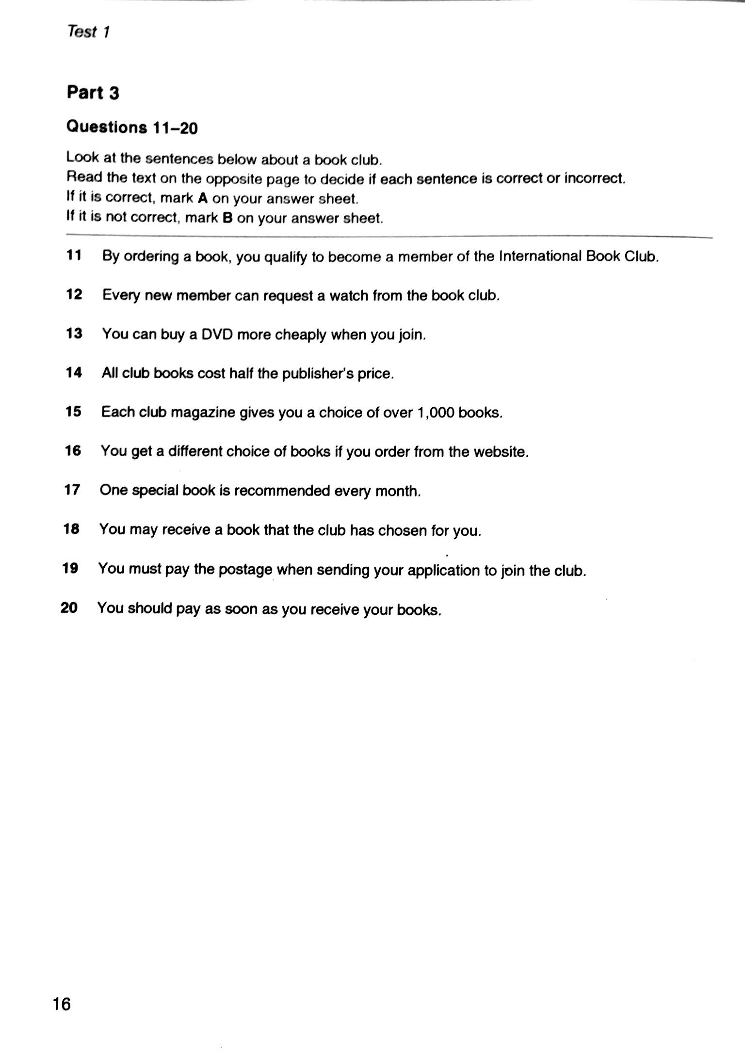 Cambridge Preliminary English Test 6 Student's Book with Answers 