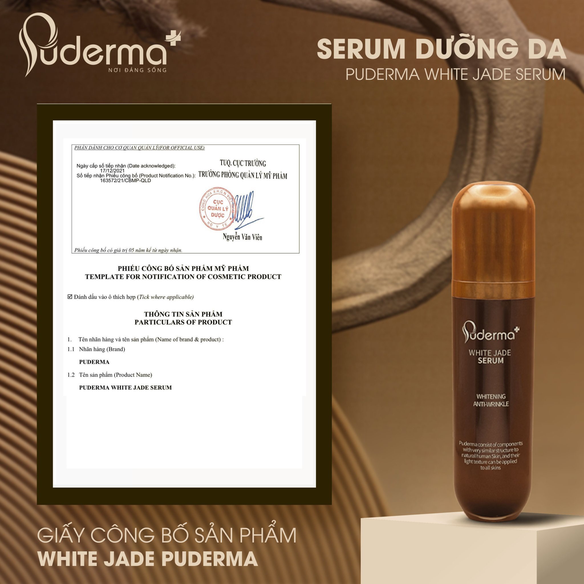 Tinh chất Huyết thanh tái tạo phục hồi Luxury Exosome Ampoule 50ml, phiên bản nâng cấp từ dưỡng hỗ trợ xóa nám Puderma White Jade Serum 50 ml : dưỡng trắng, mờ nám, tàn nhang, tái tạo những tế bào mới, dưỡng trắng, mờ nám, tàn nhang, làm săn chắc làn da.