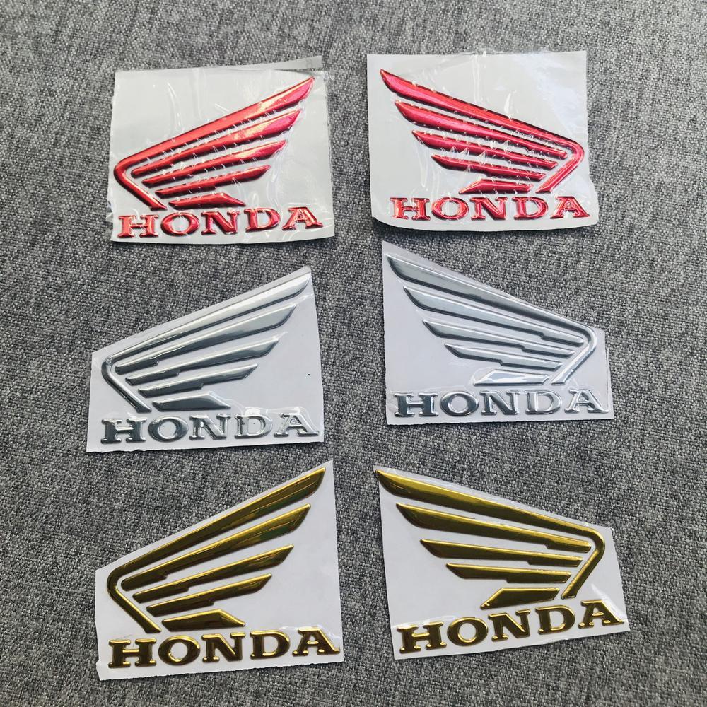 BỘ TEM NỔI, LOGO CÁNH CHIM HONDA NỔI CHO XE VISION