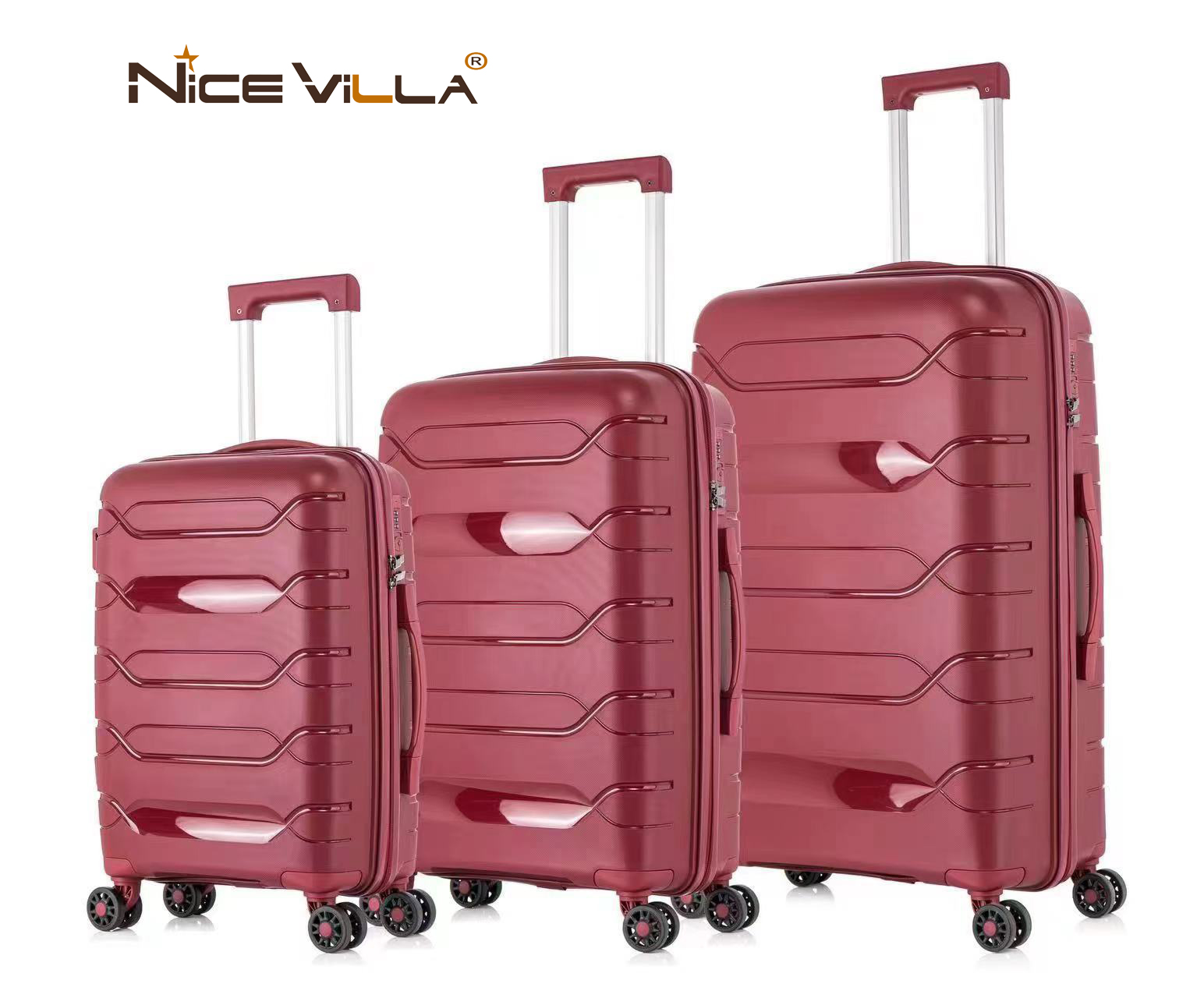 Vali Thời Trang NiceVilla Nhựa Dẻo PP Chống Va Đập Size 20inch & 24inch & 28inch