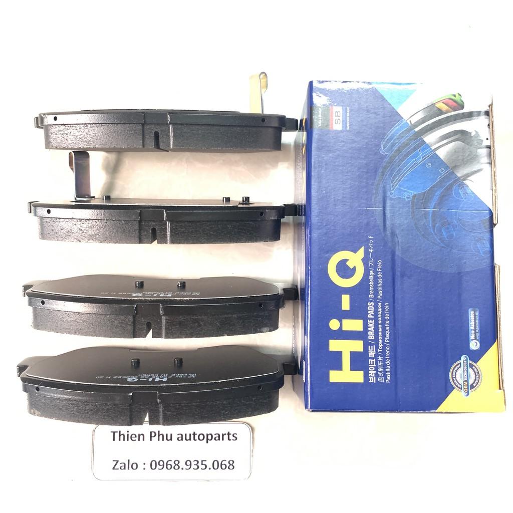 Má phanh chính hãng Hi-Q cho ACCENT + AVANTE + ELANTRA + + i20 - Bố thắng trước. OEM Brake Pad :