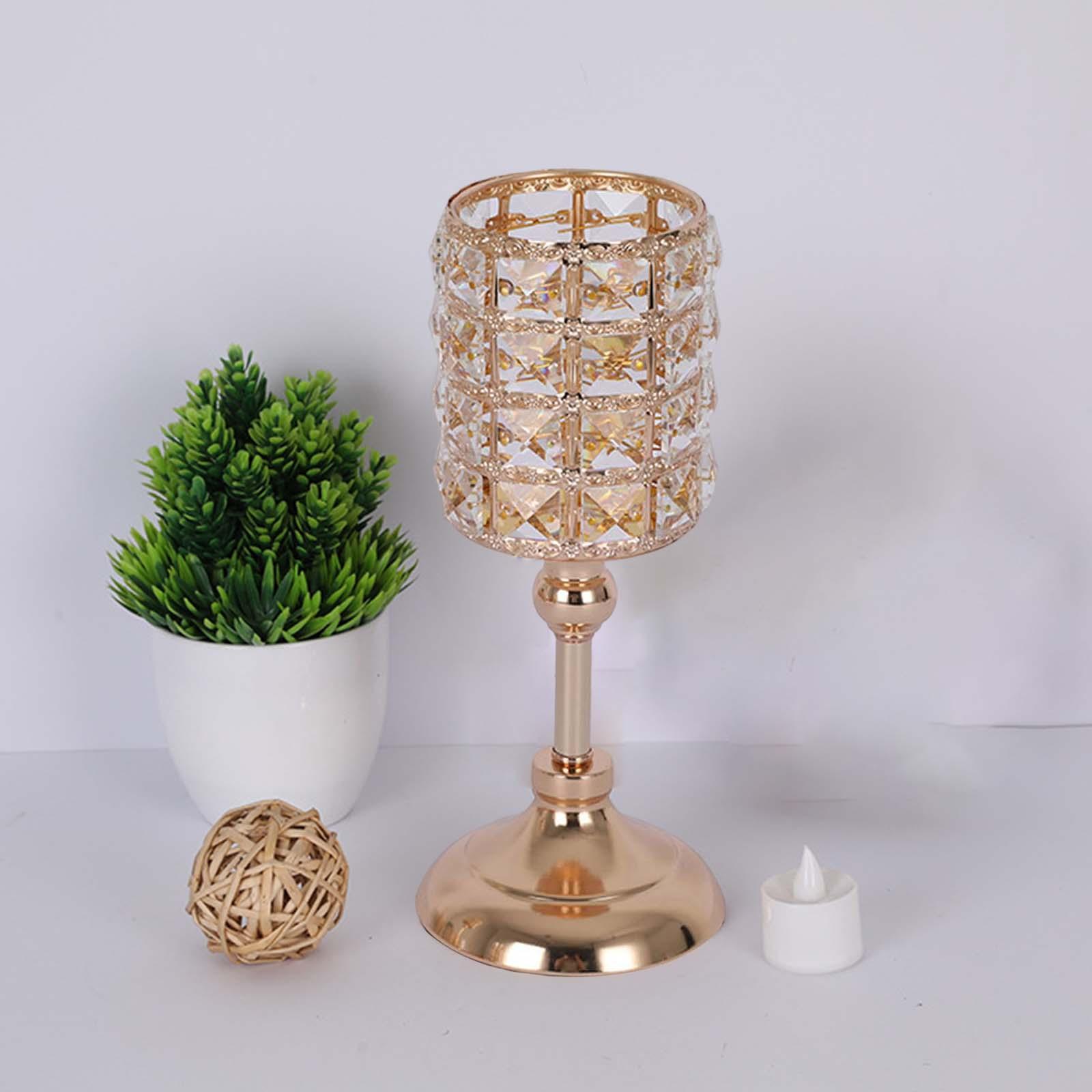 Candle Holder Candlestick Stand Tealight Holder for Wedding Holiday Party Ornament