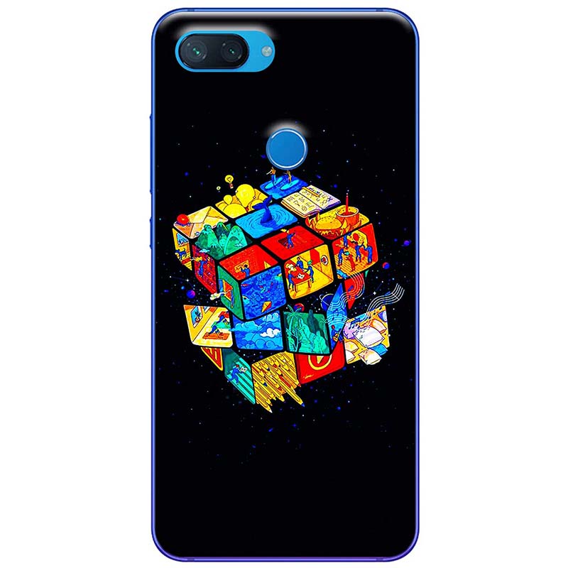 Ốp lưng dành cho Xiaomi Mi 8 Lite mẫu Rubik