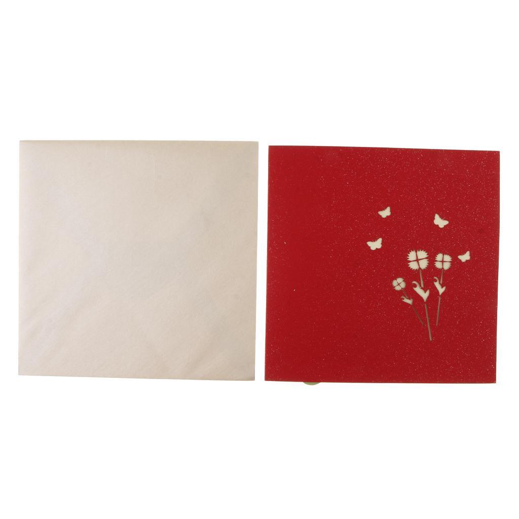3D Up Greeting Cards Crafts Christmas Birthday Gift Cards Sakura