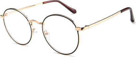Mắt kính giả cận Hàn Quốc MK143 - Gọng vàng tròng trong suốt