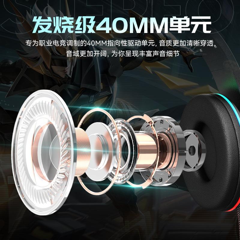 Tai nghe máy tính để bàn có dây 3,5 mm kiểu mới nhất lớp học trực tuyến giảng dạy tai nghe tai nghe trò chơi USB thế hệ tai nghe
