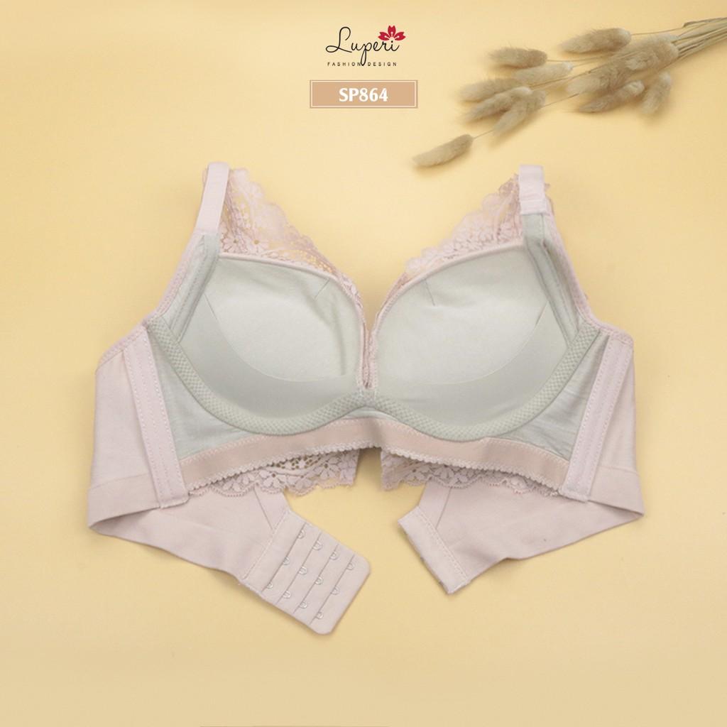 Áo Lót Nâng Ngực Nữ Không Gọng Cao Cấp LUPERI LUAL864 Siêu Nâng Quả Đắp Ren Phù Hợp Cho Nàng Ngực Nhỏ Và Vừa
