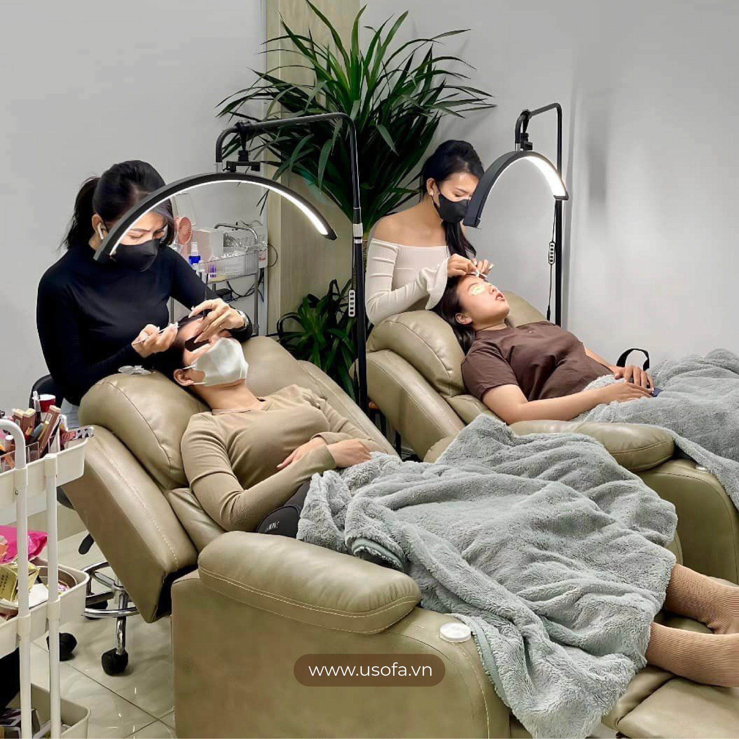 Ghế Nối Mi Chuyên Dụng, Ghế Nail, Ghế Spa, Ghế Nha Khoa, Phòng Khám