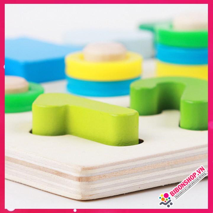 Đồ Chơi Trẻ Em Bảng Chữ Số và Hình Khối Màu Sắc