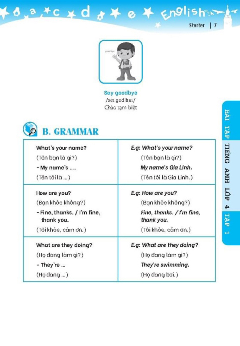The Langmaster - Bài Tập Tiếng Anh Lớp 4 Tập 1 - Global Success _MT