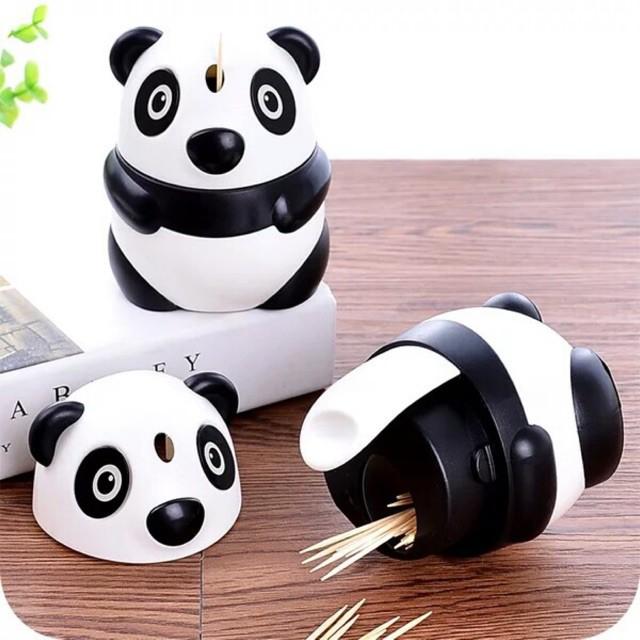Lọ đựng tăm gấu trúc/ Lọ đựng tăm lúa mạch