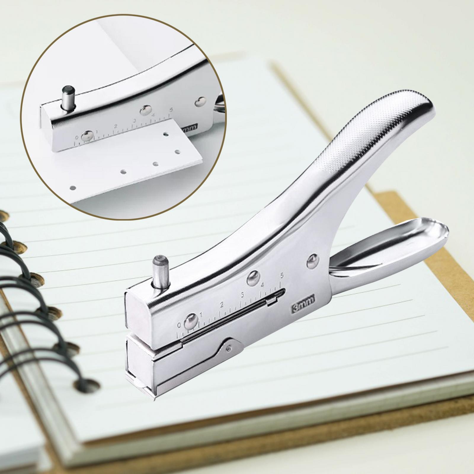 Hole Punch Hole Puncher Round Heavy Duty Paper Puncher 1 Hole Plier Kids Adults 3mm/6mm Card Making Binder Art Project Handhed Paper Cutter