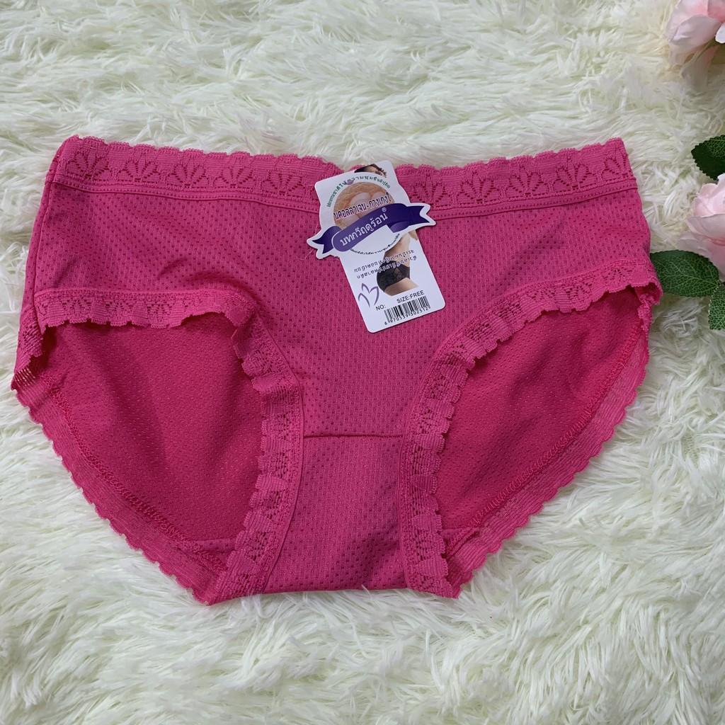 Quần lót nữ thông hơi pha ren cạp cao siêu xinh QL5885, ảnh thật phía sau các bạn nhé