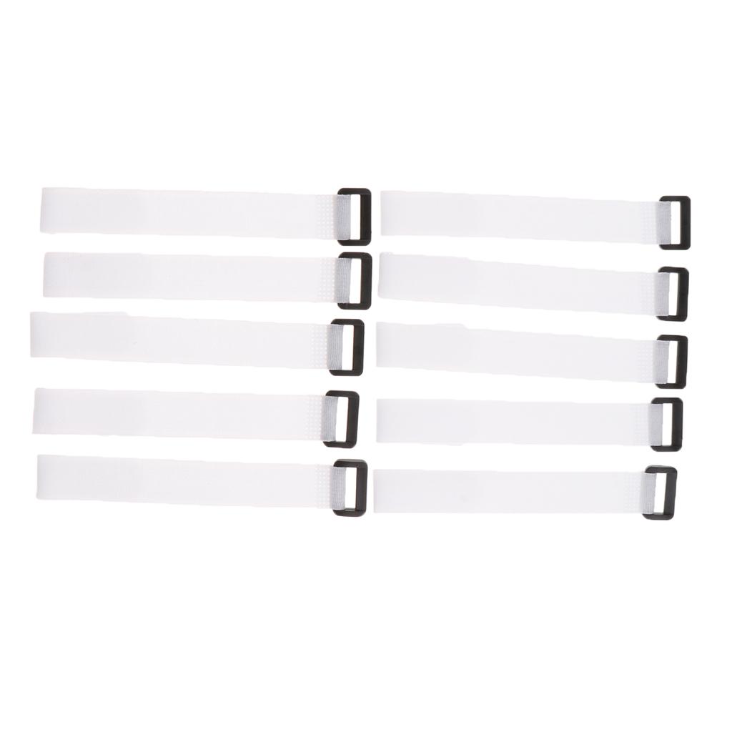 10 Pcs Multi-use Fishing Rod Belt Bands Ties Straps Magic Sticker for Fishing Rod, Luggage, Bags, Cable