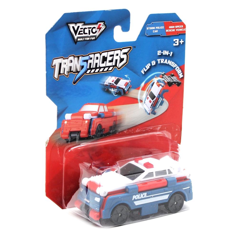 Đồ Chơi Xe Biến Hình Transracers Storm Police Car / High-Speed Rescue Vehicle - Vecto VN463875-40