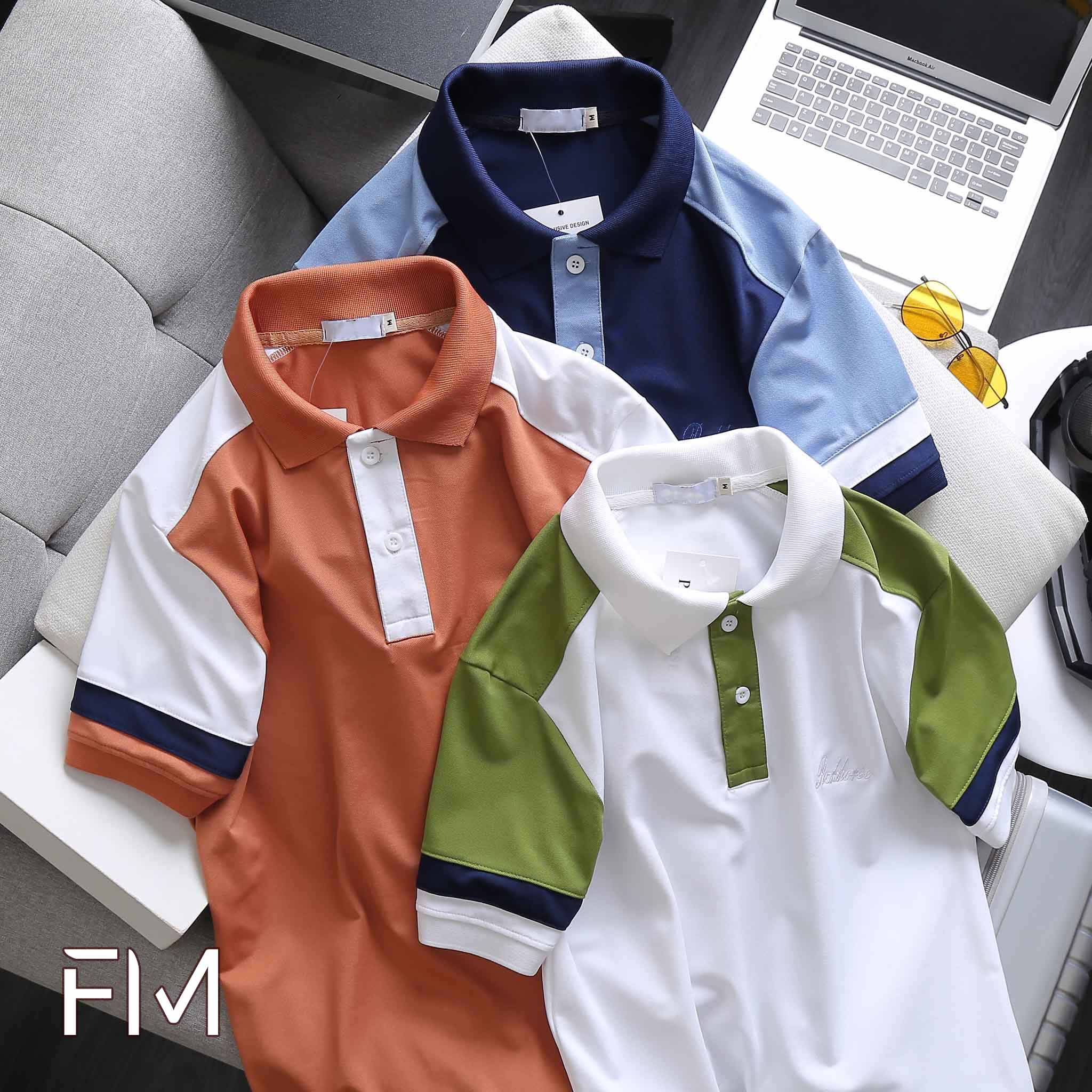 Áo thun nam cổ bẻ, phong cách trưởng thành, chất liệu co giãn dễ dàng vận động - FORMEN SHOP - FMPS164