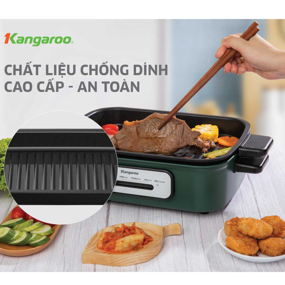 Nồi lẩu nướng đa năng Kangaroo KG5EGH (5 Lít) - Hàng chính hãng