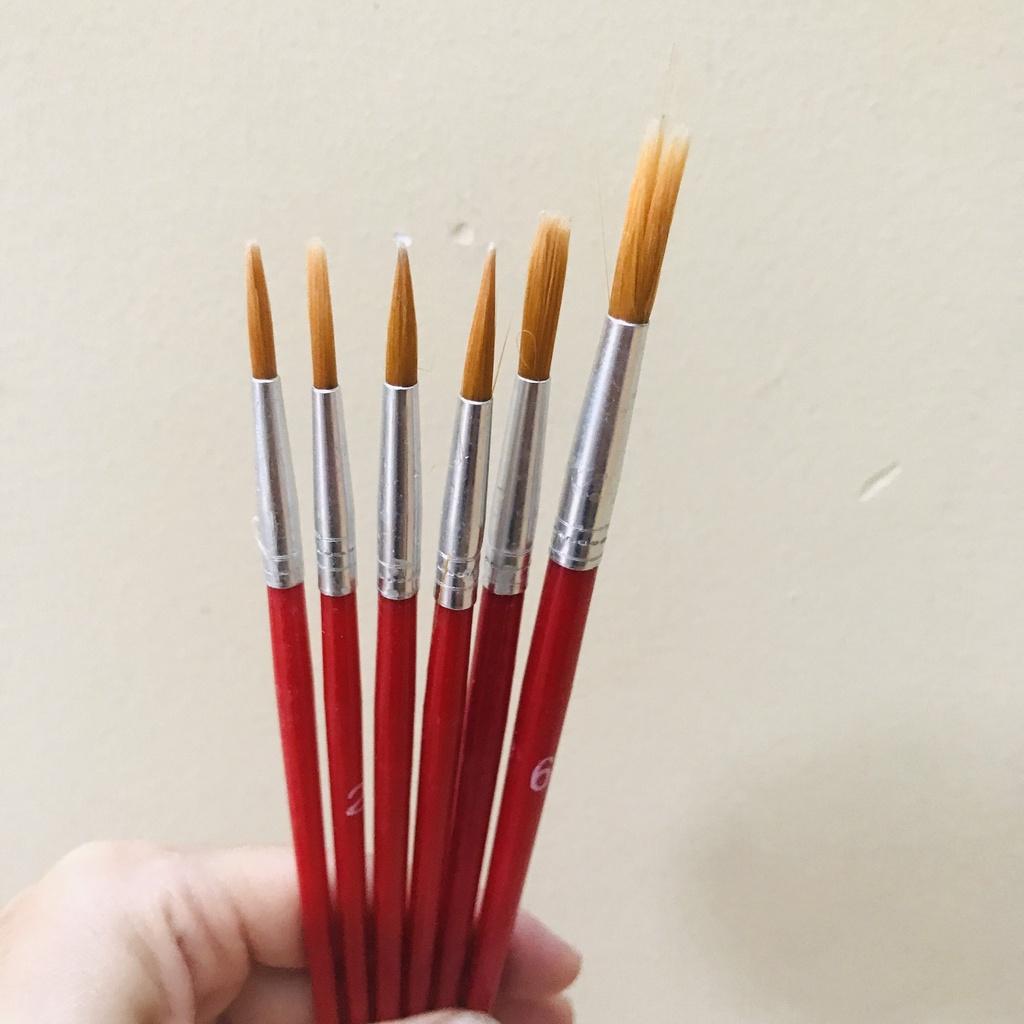 Cọ Vẽ Màu Nước - Cọ Nét, Cọ Tô Màu Nước, Sơn Dầu, Acrylic - Cọ Bản Tô Tượng