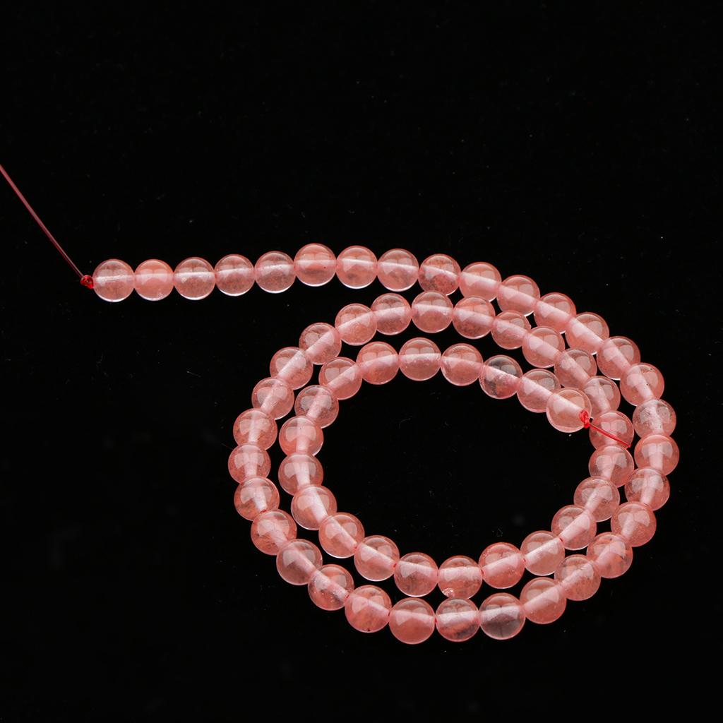 Hand-Made Crystal Gemstone Round DIY Loose Beads Jewelry Making Strands 4mm