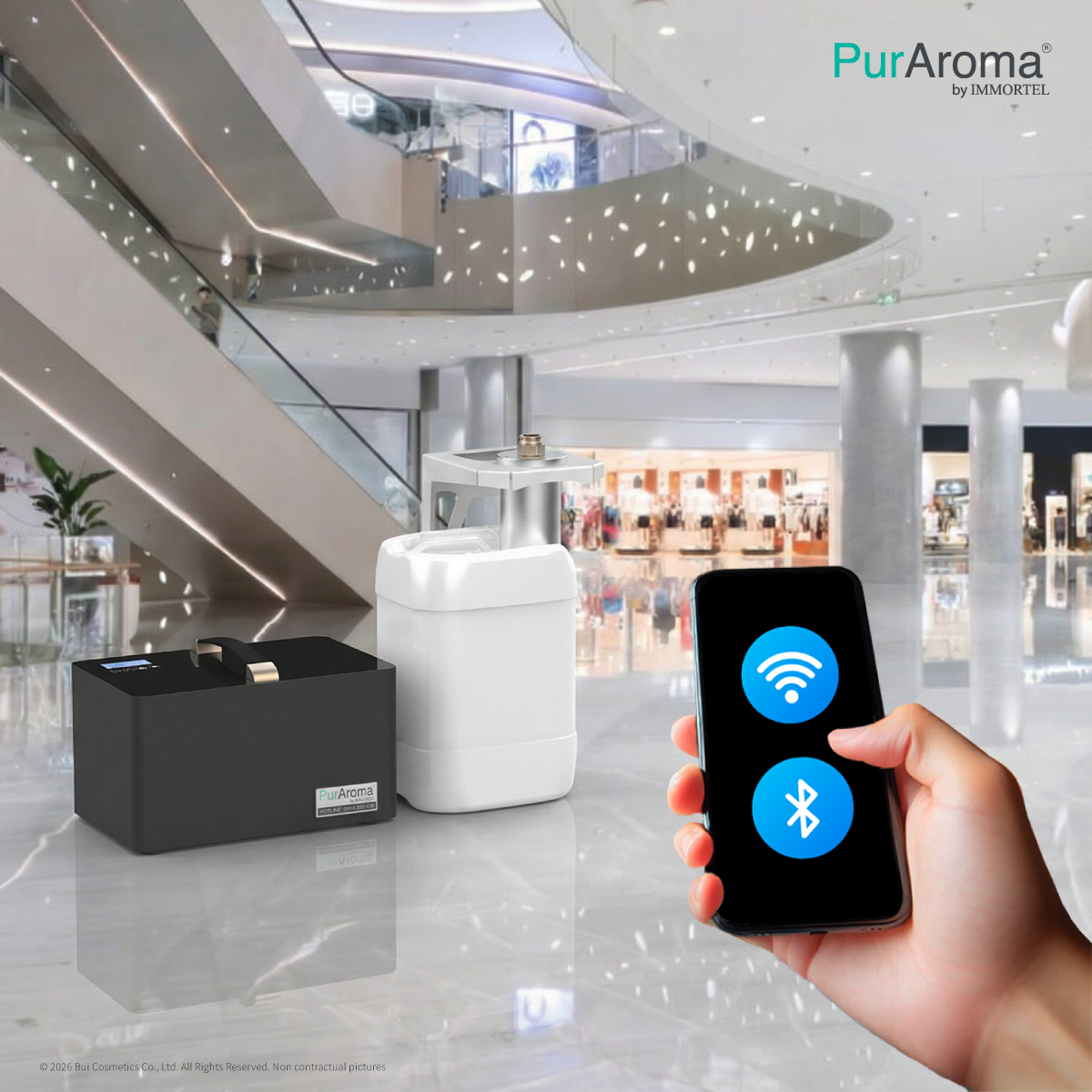 Máy Khuếch Tán Công Nghiệp PurAroma PRO 26W - Công Nghệ Phun Sương Lạnh Nano Siêu Mịn