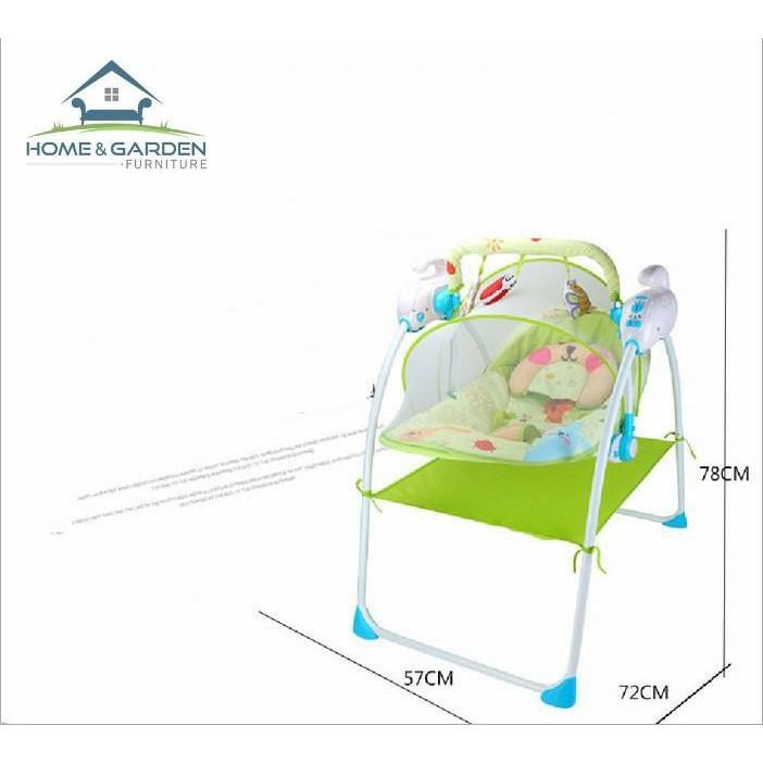 Nôi đưa tự động cho bé có nhạc Boss Baby - Home and Garden