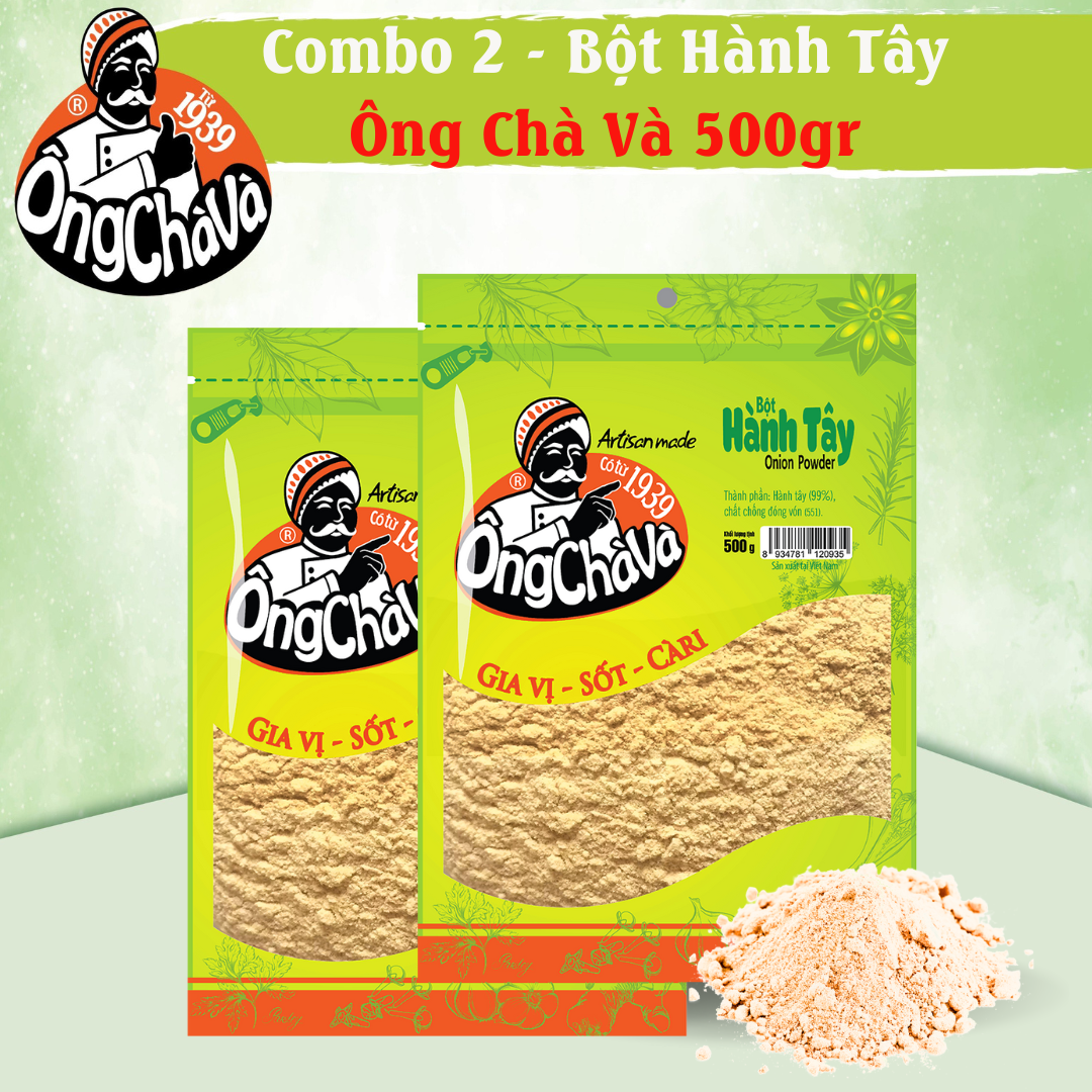 Combo 2 Túi Bột Hành Tây Ông Chà Và 500g