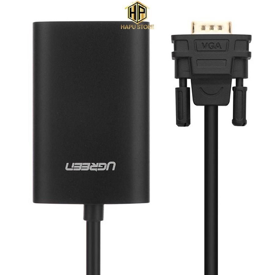 Cáp chuyển VGA to HDMI tích hợp Audio Ugreen 40264 chính hãng - Hàng Chính Hãng