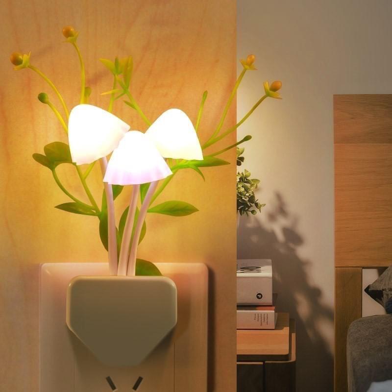 Đèn Ngủ Cảm Ứng Chậu Hoa Và Nấm